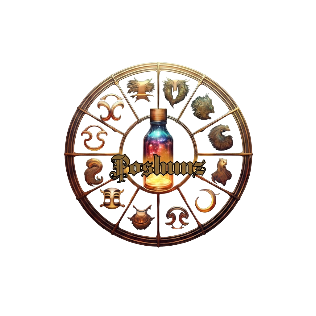 Poshunz — zodiac wheel with mystical potion